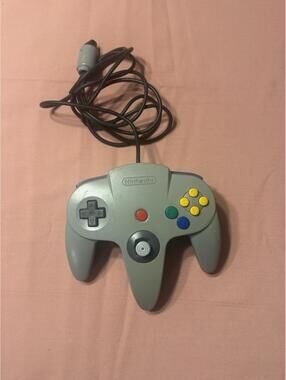 Nintendo 64 Grey Controller OEM N64 Original Tested Working Loose Stick